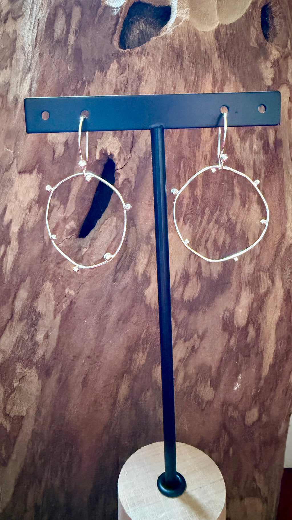 Dotty hoop earrings
