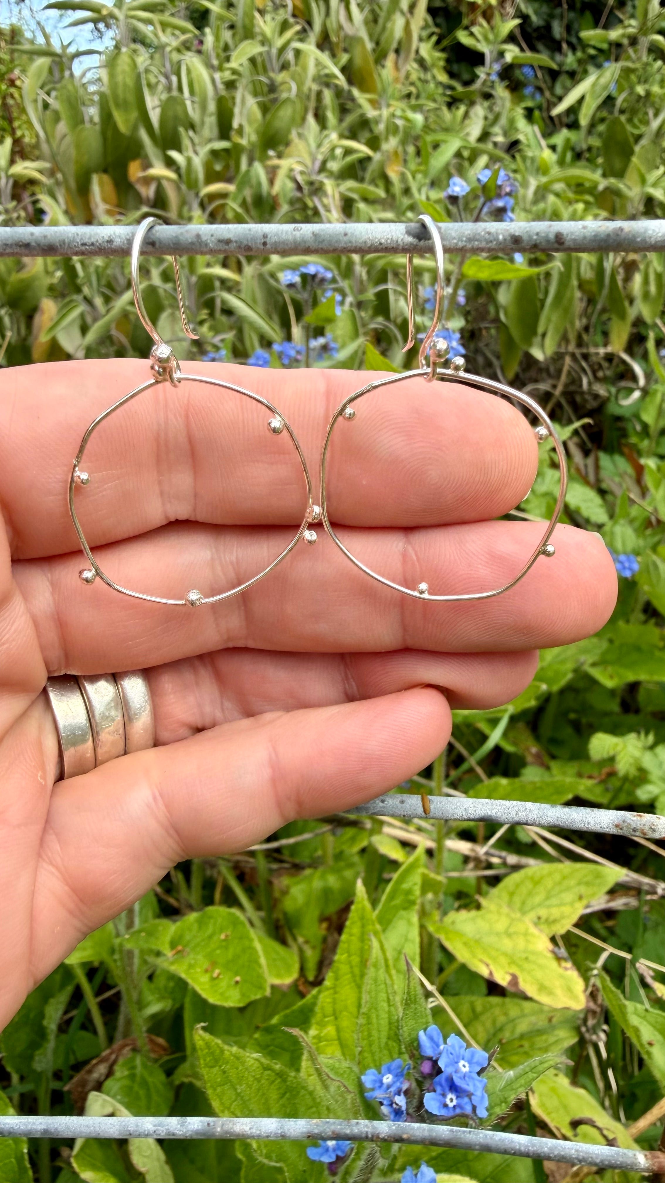 Dotty hoop earrings