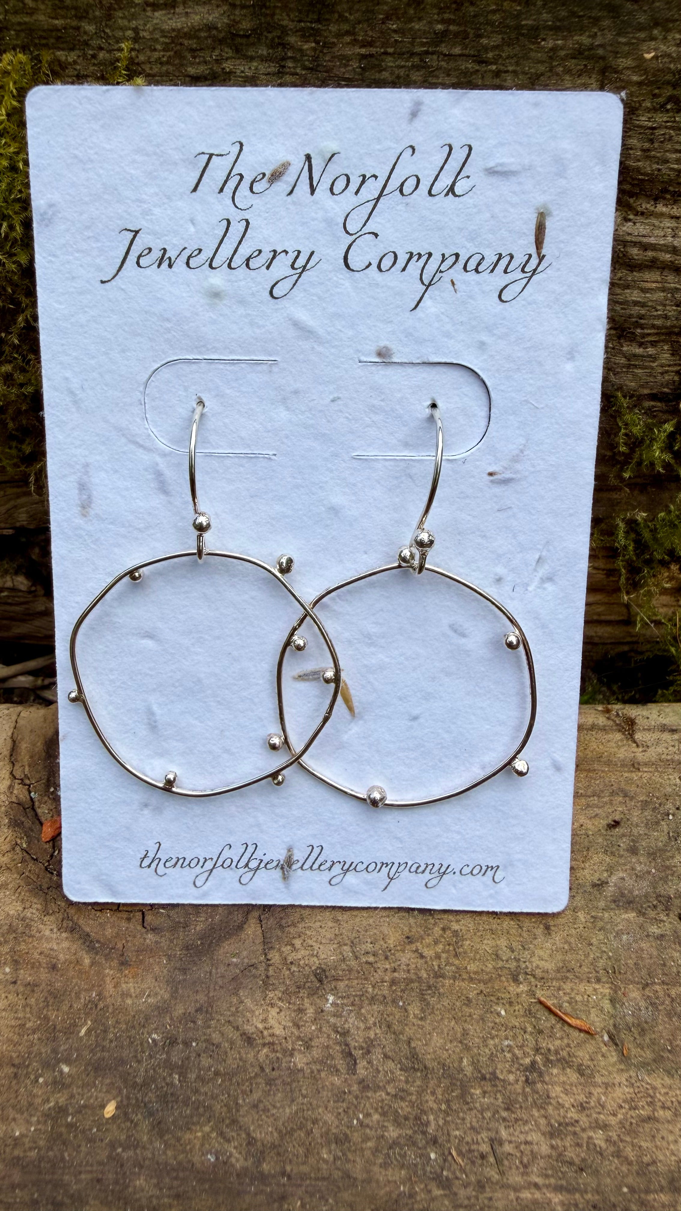 Dotty hoop earrings