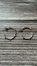 Dotty Half hoop studs