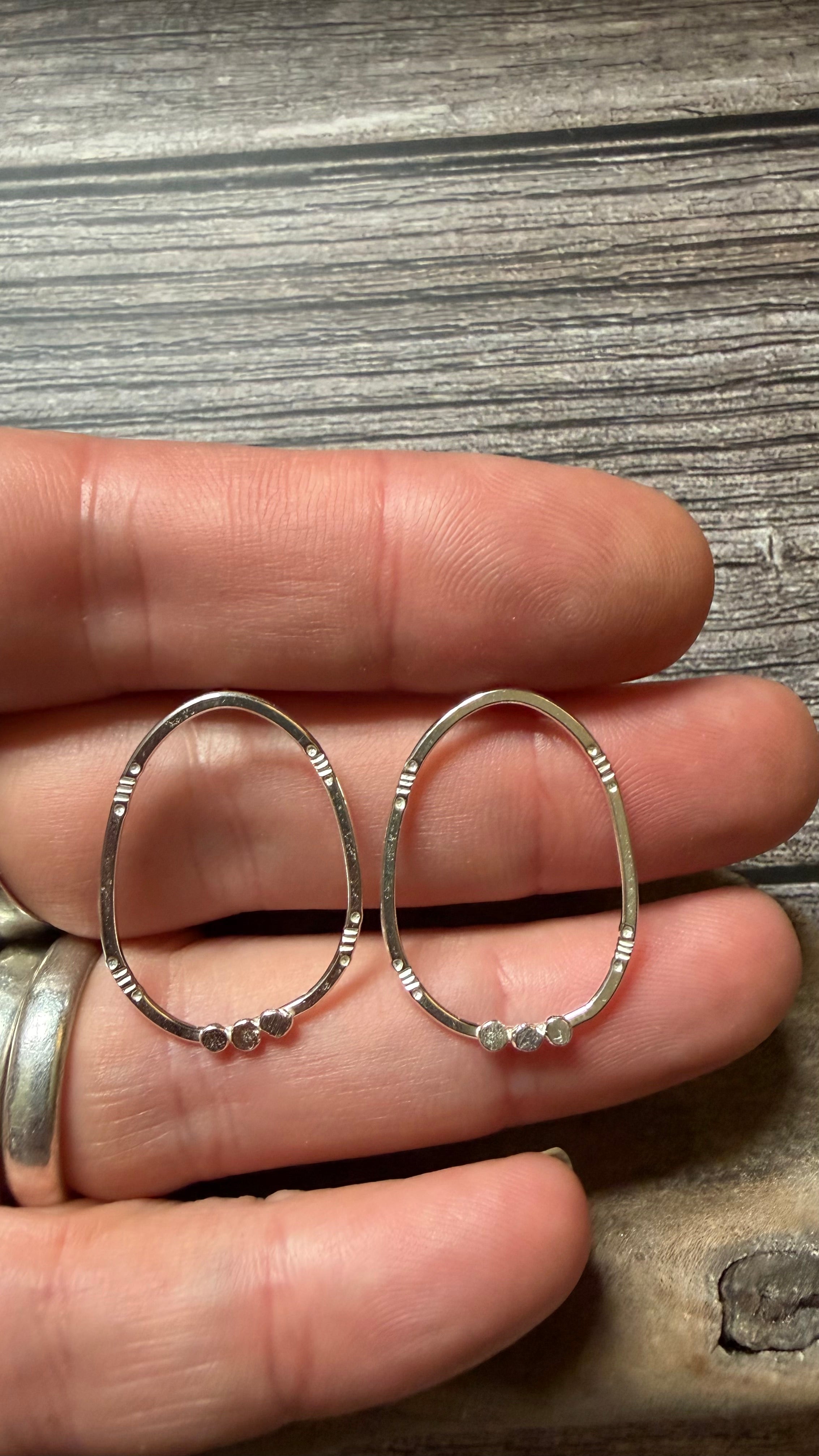 My Tribe Silver stud earrings