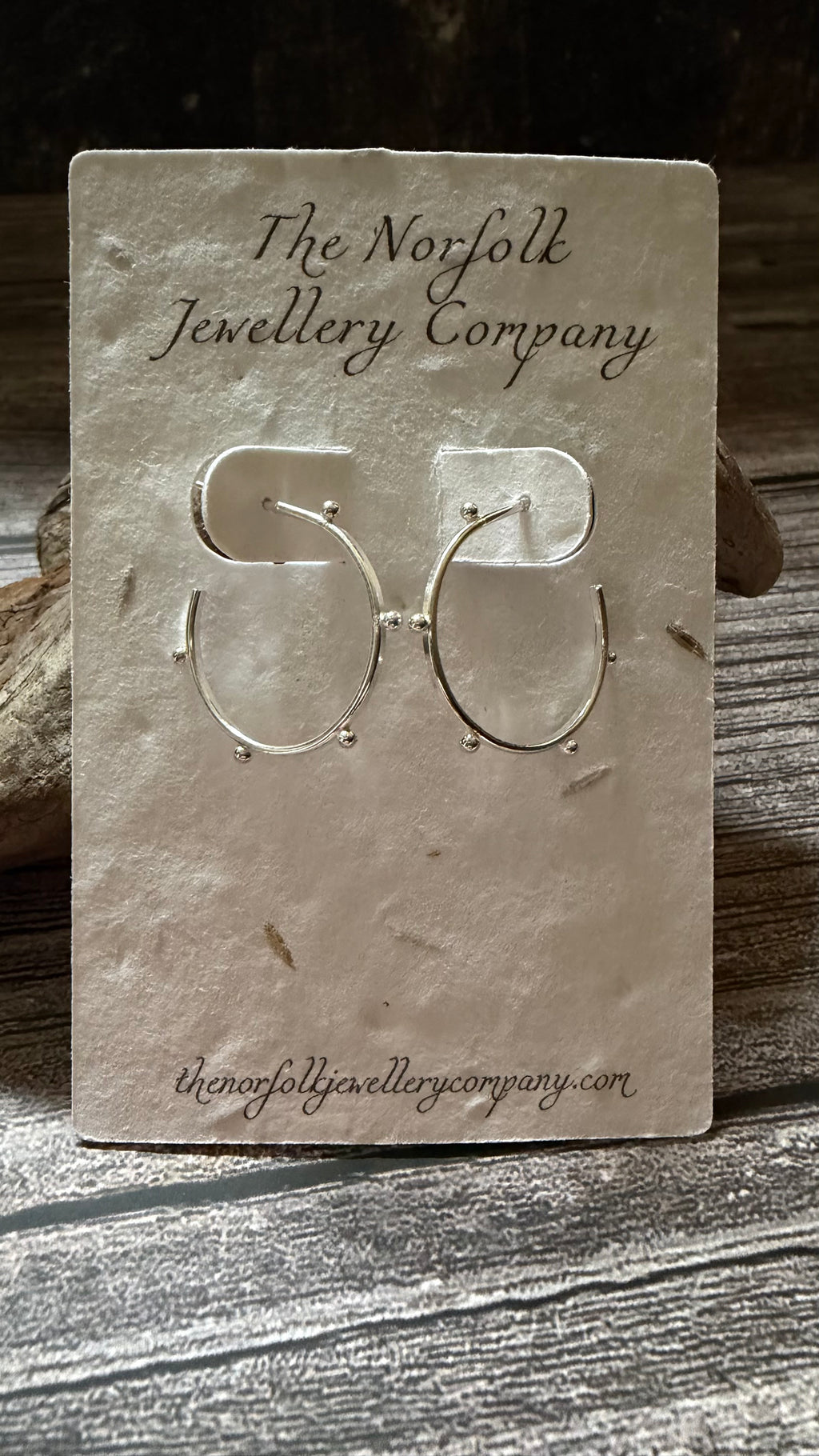 Dotty Half hoop studs