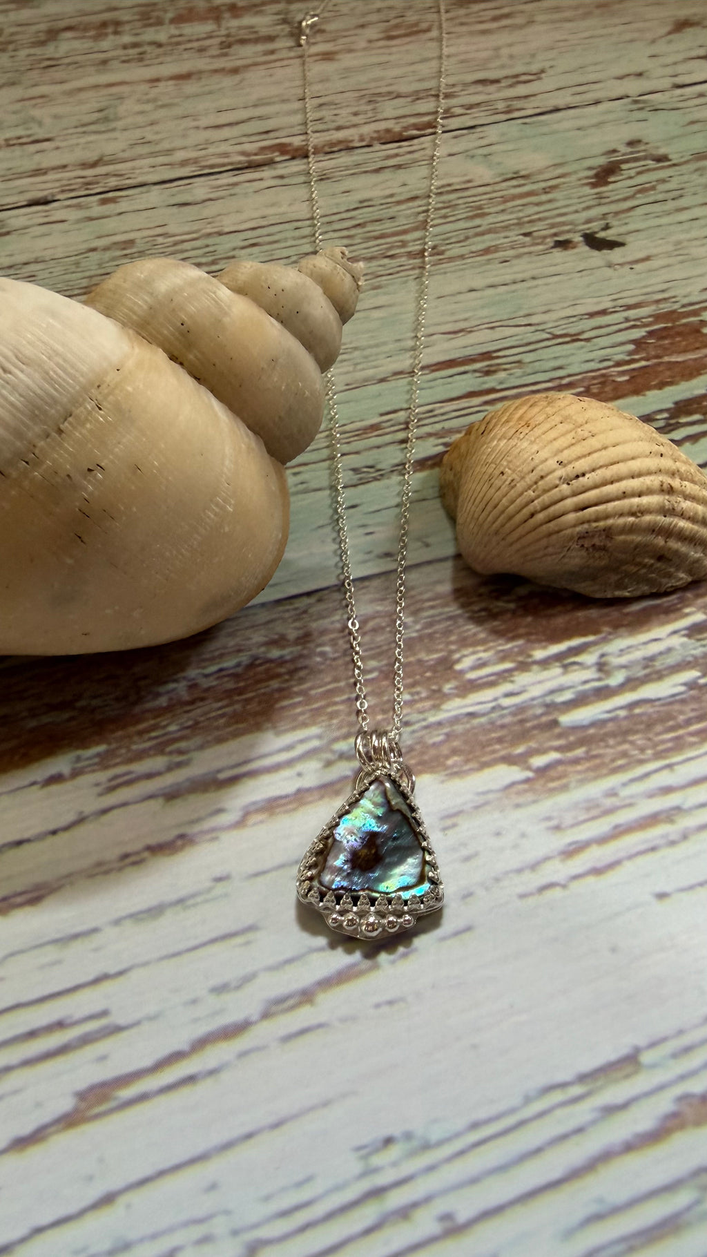 New Zealand Paua shell necklace