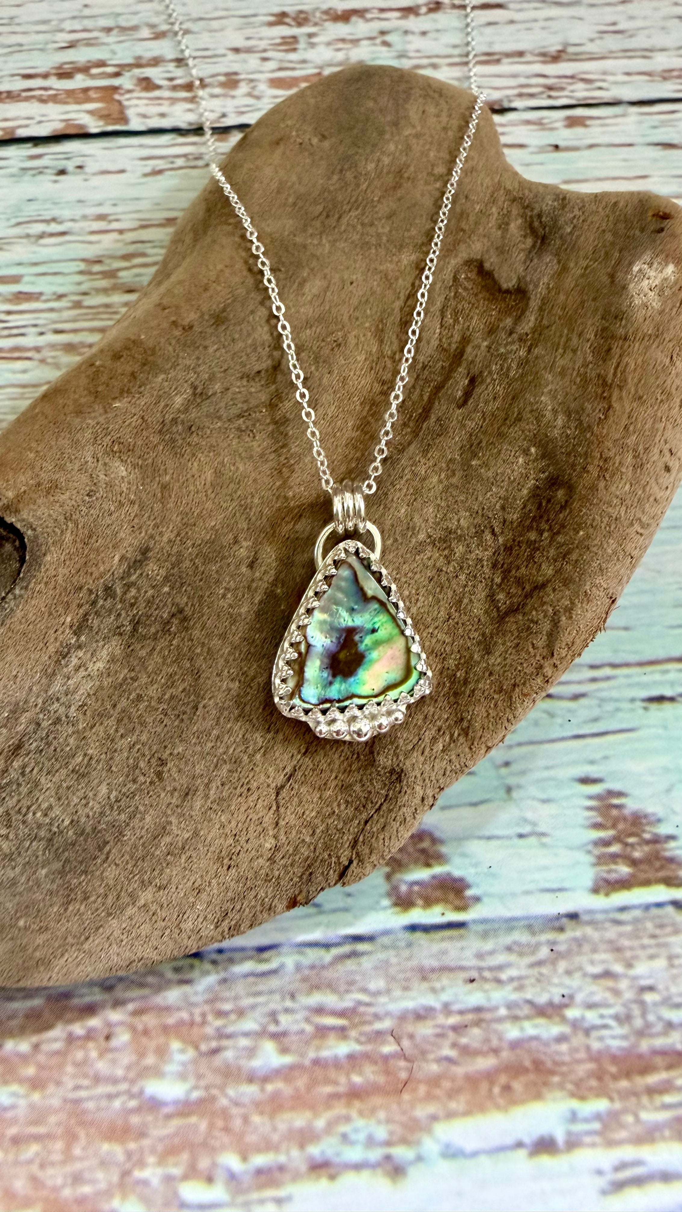 New Zealand Paua shell necklace