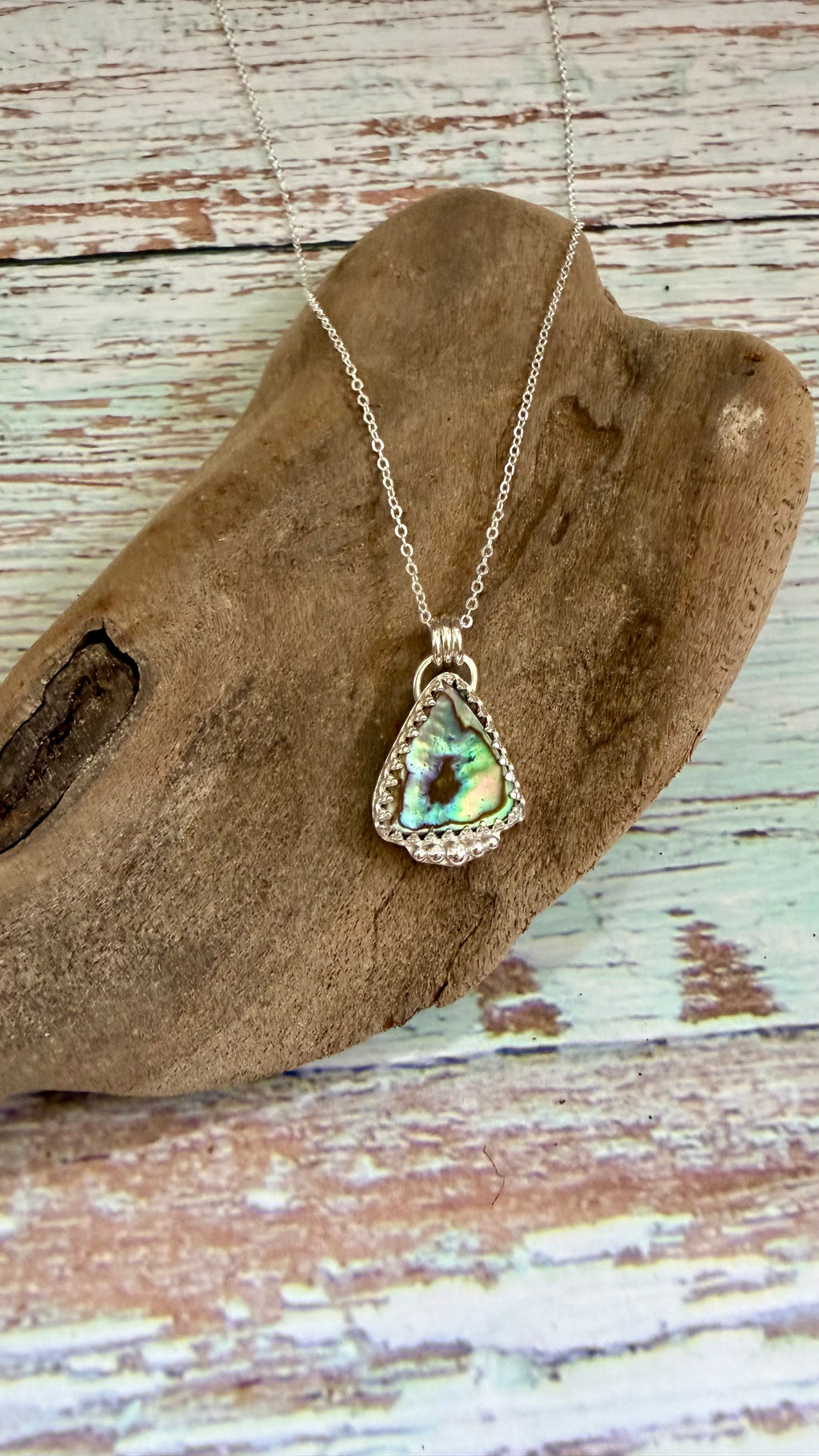 New Zealand Paua shell necklace