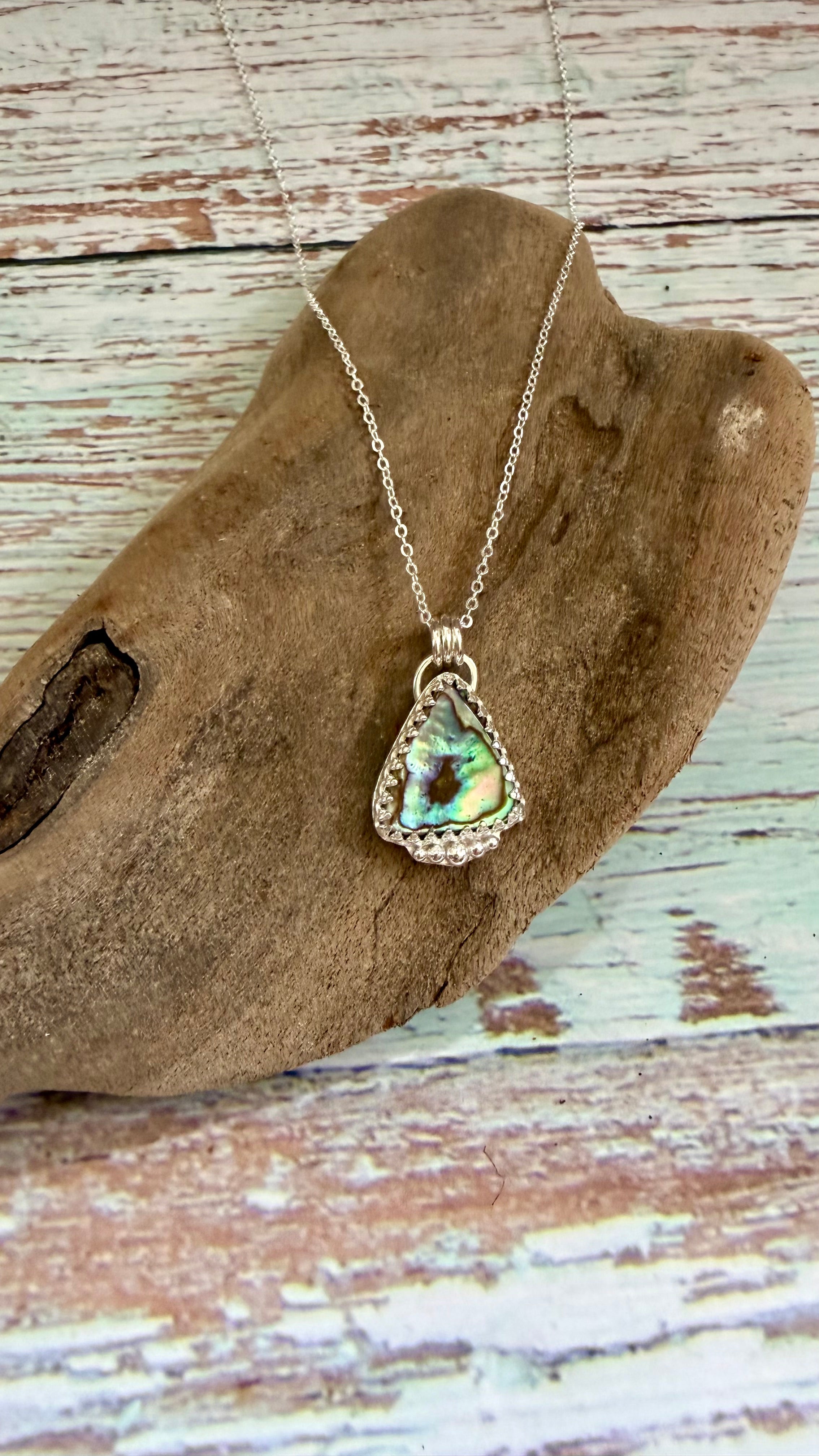 New Zealand Paua shell necklace